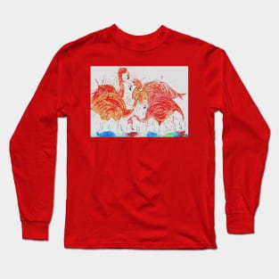 Funky Flamingos Long Sleeve T-Shirt